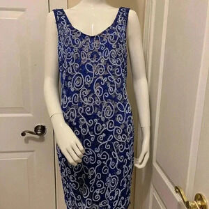 Cache women blue sleeveless lace
Bodycon dress beaded sequins large